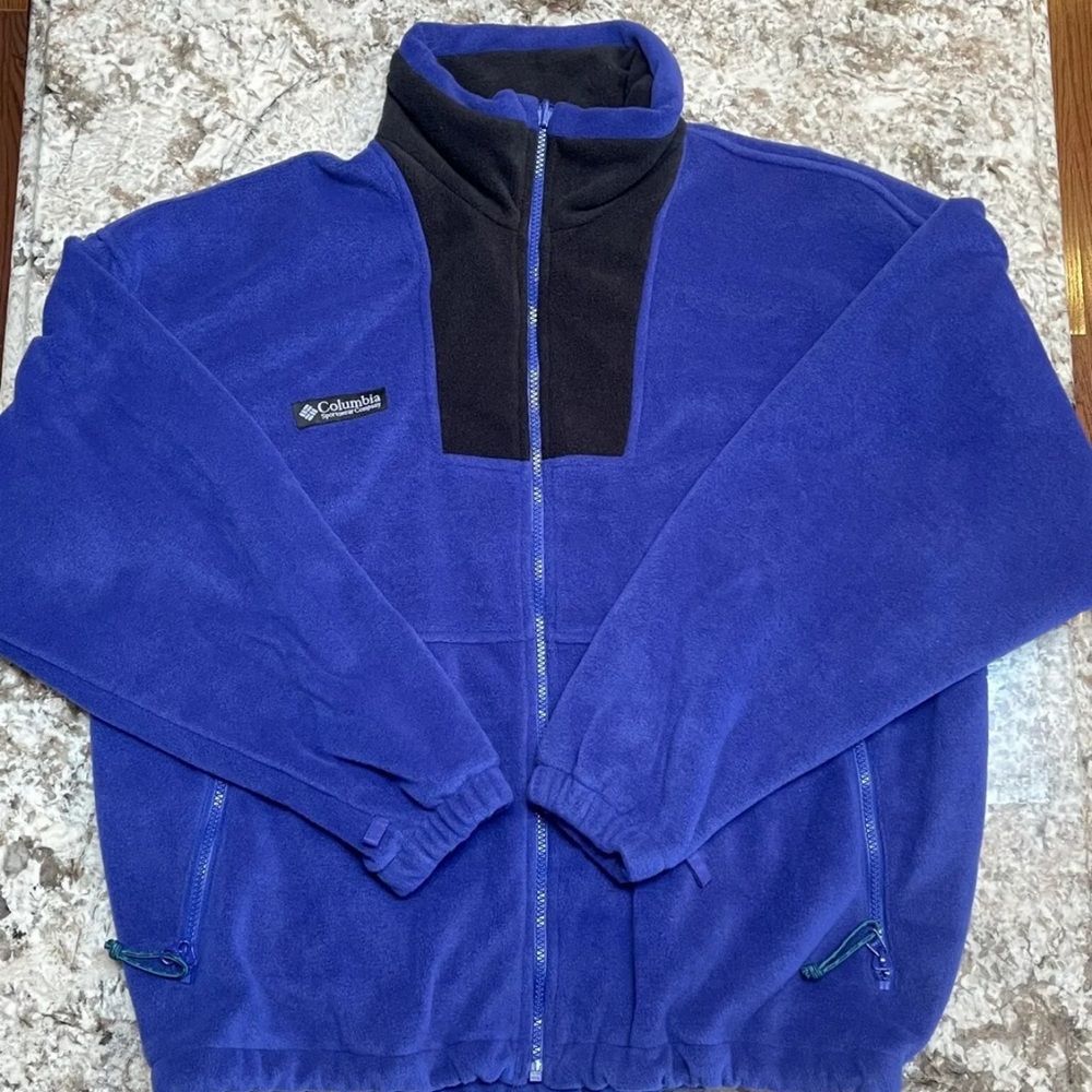 Columbia Purple/Black Women’s Large Jacket Sweater Full Zip